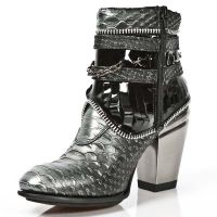 Ботинки M.TX002-C4 SERPENTE MAKI ACERO CHAROL NEGRO TEXAS NEGRO TEXA New Rock M.TX002-C4 - маленькая картинка