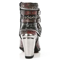 Ботинки M.TX002-C5 VINTAGE FLOWER ROJO NOMADA NEGRO TEXAS NEGRO TACO New Rock M.TX002-C5 - маленькая картинка