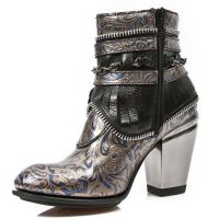 Ботинки M.TX002-C6 VINTAGE FLOWER COBRE NOMADA NEGRO TEXAS NEGRO TAC New Rock M.TX002-C6 - маленькая картинка