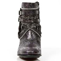 Ботинки M.TX002-C7 VINTAGE FLOWER LILA SERPENTE MAKI LILA TEXAS NEGR New Rock M.TX002-C7 - маленькая картинка