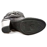 Ботинки M.TX002-C7 VINTAGE FLOWER LILA SERPENTE MAKI LILA TEXAS NEGR New Rock M.TX002-C7 - маленькая картинка