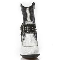 Ботинки M.TX005-C2 VINTAGE FLOWER BLANCO PLATA ANTIK NEGRO BOX PLANE New Rock M.TX005-C2 - маленькая картинка