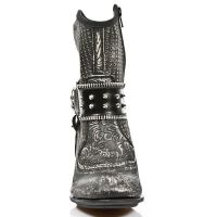 Ботинки M.TX005-C3 VINTAGE FLOWER NEGRO RASPADO ANTIK NEGRO TEXAS NE New Rock M.TX005-C3 - маленькая картинка