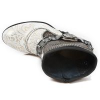 Ботинки M.TX005-C4 VINTAGE FLOWER BLANCO ORO ANTIK NEGRO BOX OROMANE New Rock M.TX005-C4 - маленькая картинка