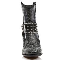 Ботинки M.TX005-S1 VINTAGE FLOWER NEGRO ANTIK NEGRO BOX PLANE REVESS New Rock M.TX005-S1 - маленькая картинка