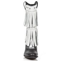Сапоги M.TX006-C2 NOMADA NEGRO PULIK ACERO NAPA BLANCA TEXAS NEGRO New Rock M.TX006-C2 - маленькая картинка