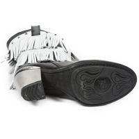 Сапоги M.TX006-C2 NOMADA NEGRO PULIK ACERO NAPA BLANCA TEXAS NEGRO New Rock M.TX006-C2 - маленькая картинка