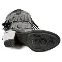 Сапоги M.TX006-C3 VINTAGE FLOWER NEGRO ITALI NEGRO TEXAS NEGRO TACO New Rock M.TX006-C3 - маленькая картинка