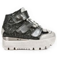Ботинки M.URBAN003-C5 ITALI TALCO GRIS VINTAGE FLOWER NEGRO PULIK AC New Rock M.URBAN003-C5 - маленькая картинка
