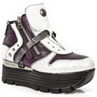 Ботинки M.URBAN005-C2 VINTAGE FLOWER BLANCO PLATA BOX FUSA METAL DIA New Rock M.URBAN005-C2 - маленькая картинка