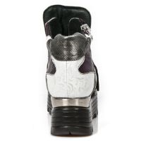Ботинки M.URBAN005-C2 VINTAGE FLOWER BLANCO PLATA BOX FUSA METAL DIA New Rock M.URBAN005-C2 - маленькая картинка