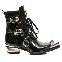 Ботинки M.WST001P2-C1 ANTIK PULIDO NEGRO WEST NEGRO ACERO DALLAS ACE New Rock M.WST001P2-C1 - маленькая картинка