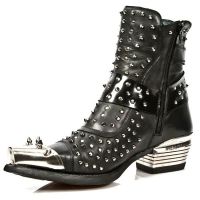 Ботинки M.WST003-PC1 ITALI NEGRO, ANTIK NEGRO, WEST N, TACON DALLAS New Rock M.WST003-PC1 - маленькая картинка