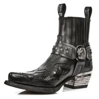 Ботинки M.WST005-C1 ITALI NEGRO PITON LUX NEGRO, WEST NEGRO T.DALLAS New Rock M.WST005-C1 - маленькая картинка