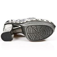 M.Z001-C5 CAVALI BLANCO ITALI NEGRO PL ZUECO NEG PIEDRA ENT New Rock M.Z001-C5 -  