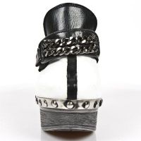 Босоножки M.Z002-C11 NOMADA NEGRO NAPA BLANCA BOX PLANE PL ZUECO NEGRO New Rock M.Z002-C11 - маленькая картинка