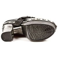 Босоножки M.Z002-C3 ITALI NEGRO, CHAROL STUCO ACERO, PLT.ZUECO NEG-ACE New Rock M.Z002-C3 - маленькая картинка