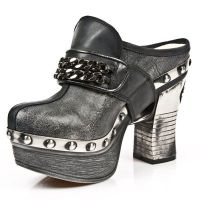 Босоножки M.Z002-C5 ITALI NEGRO ARCILLA BEIG PL ZUECO NEG PIEDRA ACERO New Rock M.Z002-C5 - маленькая картинка