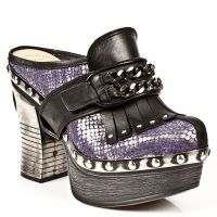 Босоножки M.Z003-C1 ITALI NEGRO, PITON PLIS.PLATA_VIOLA, P.ZUECO NEG-A New Rock M.Z003-C1 - маленькая картинка
