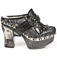 Босоножки M.Z003-C4 NOMADA NEGRO PITON PITON PLISADO PLATA NEG PL ZUEC New Rock M.Z003-C4 - маленькая картинка