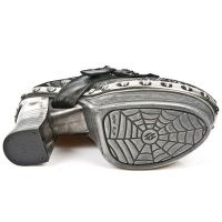 Босоножки M.Z003-C4 NOMADA NEGRO PITON PITON PLISADO PLATA NEG PL ZUEC New Rock M.Z003-C4 - маленькая картинка
