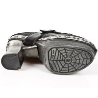 Босоножки M.Z003-C5 CHAROL STUCO ACERO ITALI NEGRO PL ZUECO NEG PIEDRA New Rock M.Z003-C5 - маленькая картинка