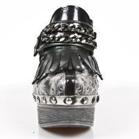 Босоножки M.Z004-C2 CHAROL STUCO ACERO CAVALI BLANCO NOM NEG PL ZUECO New Rock M.Z004-C2 - маленькая картинка