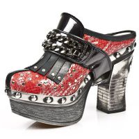 Босоножки M.Z004-C3 CHAROL STUCO ACERO PITON PLISADO ROJO ACERO IT NEG New Rock M.Z004-C3 - маленькая картинка