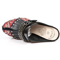 Босоножки M.Z004-C3 CHAROL STUCO ACERO PITON PLISADO ROJO ACERO IT NEG New Rock M.Z004-C3 - маленькая картинка
