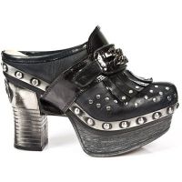 Босоножки M.Z004-C5 CHAROL STUCO ACERO ITALI NEGRO NOM NEG PL ZUECO NE New Rock M.Z004-C5 - маленькая картинка
