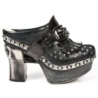 Босоножки M.Z004-C5 CHAROL STUCO ACERO ITALI NEGRO NOM NEG PL ZUECO NE New Rock M.Z004-C5 - маленькая картинка