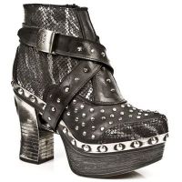  M.Z005-C1 PITON PLIS.METAL-ACERO, ITALI NEGRO, P.ZUECO NE-AC New Rock M.Z005-C1 -  