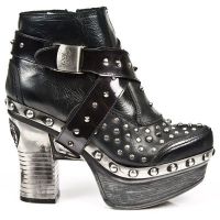  M.Z005-C2 NOMADA ITALI NEGRO CHAROL STUCO ACERO PL ZUECO NEG New Rock M.Z005-C2 -  