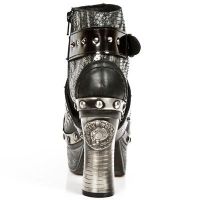 Ботильоны M.Z005-C3 PITON PLISADO METAL ACERO IT NEG CHAROL STU PL ZUE New Rock M.Z005-C3 - маленькая картинка