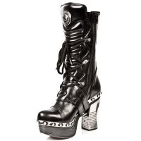 Сапоги M.Z006-C1 NOMADA NEGRO, PLAT.ZUECO NEGRO-ACERO New Rock M.Z006-C1 - маленькая картинка