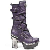 Сапоги M.Z006-C2 BUFALO LILA PL ZUECO NEGRO PIEDRA ENT-AC T ACE New Rock M.Z006-C2 - маленькая картинка