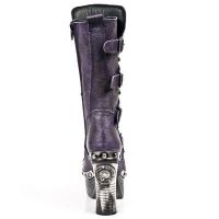 Сапоги M.Z006-C2 BUFALO LILA PL ZUECO NEGRO PIEDRA ENT-AC T ACE New Rock M.Z006-C2 - маленькая картинка