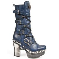 Сапоги M.Z006-C3 BUFALO AZUL PL ZUECO NEGRO PIEDRA ENT ACERO T ACER New Rock M.Z006-C3 - маленькая картинка