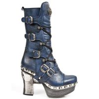 Сапоги M.Z006-C3 BUFALO AZUL PL ZUECO NEGRO PIEDRA ENT ACERO T ACER New Rock M.Z006-C3 - маленькая картинка