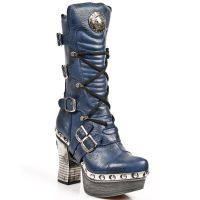 Сапоги M.Z006-C3 BUFALO AZUL PL ZUECO NEGRO PIEDRA ENT ACERO T ACER New Rock M.Z006-C3 - маленькая картинка