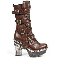 Сапоги M.Z006-C4 BUFALO MORO PL ZUECO NEGRO PIEDRA ENT ACERO T ACER New Rock M.Z006-C4 - маленькая картинка