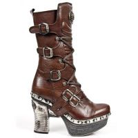 Сапоги M.Z006-C4 BUFALO MORO PL ZUECO NEGRO PIEDRA ENT ACERO T ACER New Rock M.Z006-C4 - маленькая картинка