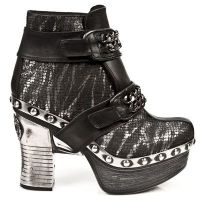  M.Z007-C1 ITALI NEGRO, PITON PLIS.METAL NEGRO, P.ZUECO NE-AC New Rock M.Z007-C1 -  