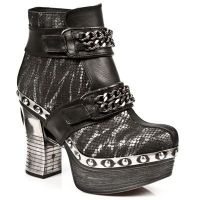  M.Z007-C1 ITALI NEGRO, PITON PLIS.METAL NEGRO, P.ZUECO NE-AC New Rock M.Z007-C1 -  