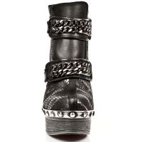  M.Z007-C1 ITALI NEGRO, PITON PLIS.METAL NEGRO, P.ZUECO NE-AC New Rock M.Z007-C1 -  