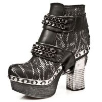  M.Z007-C1 ITALI NEGRO, PITON PLIS.METAL NEGRO, P.ZUECO NE-AC New Rock M.Z007-C1 -  