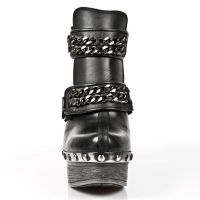 Ботильоны M.Z007-C2 ITALI NOMADA NEGRO BOX PLANE PL ZUECO NEGRO PIEDRA New Rock M.Z007-C2 - маленькая картинка