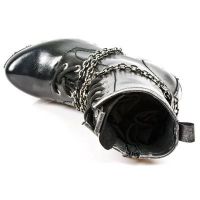 Ботинки M.Z008-C40 NOMADA NEGRO, BOX PLANE, PLATF.ZUECO NEGRO-ACERO New Rock M.Z008-C40 - маленькая картинка