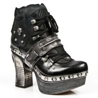 Ботильоны M.Z009-C10 NOMADA NEGRO, ITALI NEGRO, BOX PLANE, PLT. ZUECO New Rock M.Z009-C10 - маленькая картинка