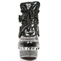 Ботильоны M.Z010-C2 NOMADA NEGRO BOX PLANE PL ZUECO NEGRO PIEDRA ENT New Rock M.Z010-C2 - маленькая картинка